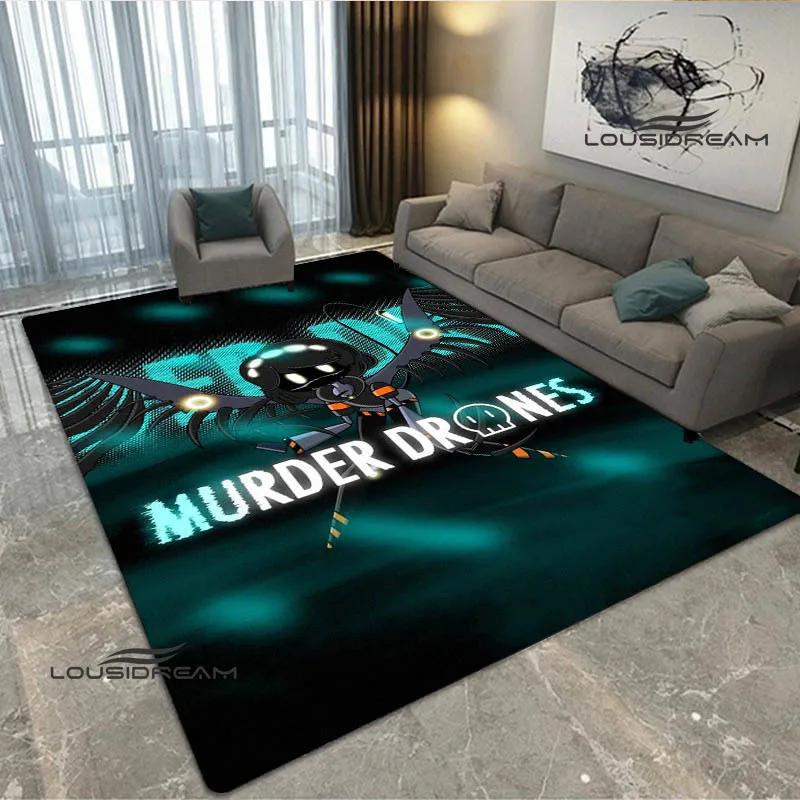 3D Murder-Drones Cartoon Printed carpet non-slip carpet washroom floor mat Fashion Yoga mat bedroom decoration birthday gift