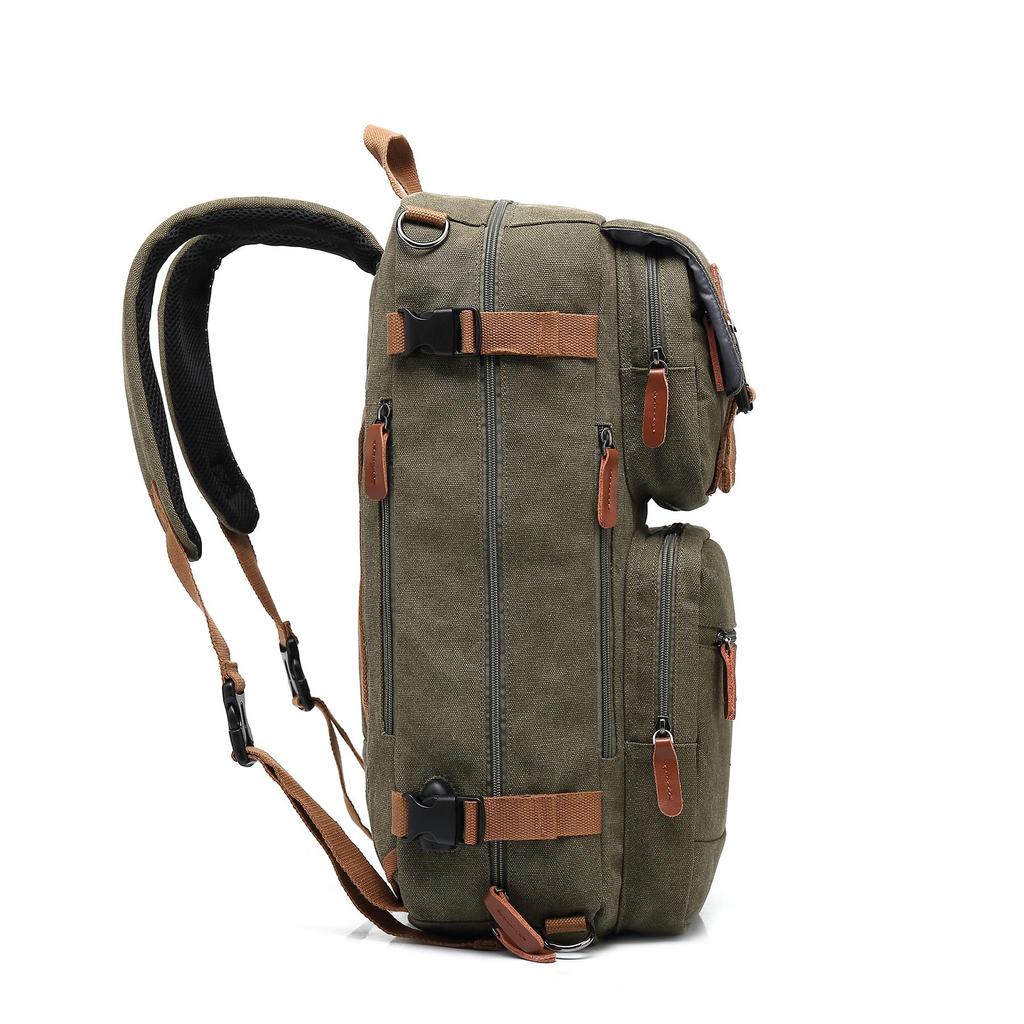 Мужской рюкзак Cool Bell, мужская многофункциональная сумка через плечо, сумка-мессенджер и сумочка, водонепроницаемый рюкзак для ноутбука, холст CB5503 15,6/17,3 дюйма