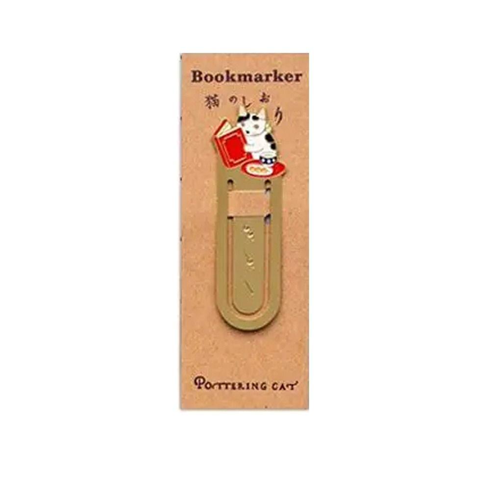 Закладка для книг Kawaii Reading Book Clip Cat Pagination Mark в японском стиле Metal Bookmark Gifts