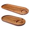 Wooden Tray Dessert Plate Modern Housewarming Gift Dinner Tray Food Tray Food Platter for Home Kitchen Countertop Living Room