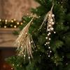 Realistic Glitter Pearl Christmas Decor Sprig Xmas Tree Hanging Ornament  Room Decoration
