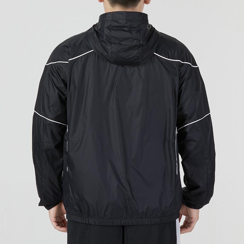 Under Armour Куртка Project Rock Brahma с чистыми линиями и однотонным логотипом, повседневные спортивные тканые мужские куртки с капюшоном, черные 1373580-001