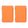 2 Pcs Fishing Fly Hook Box Orange Plastic Fly Fishing Lures Storage Box for Accessory