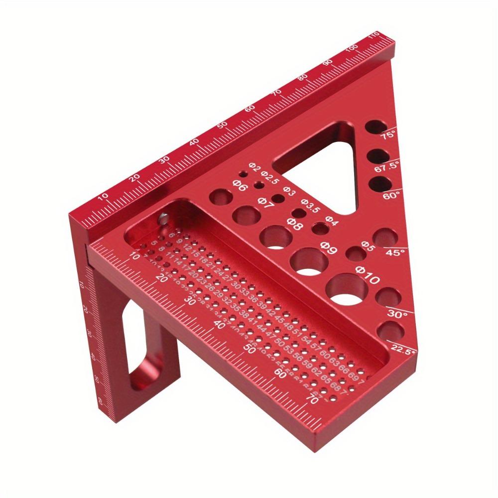 Угольник для деревообработкиУгольник для деревообработки с дюбелямиТреугольная линейка из алюминиевого сплаваРазметчик для рыболова