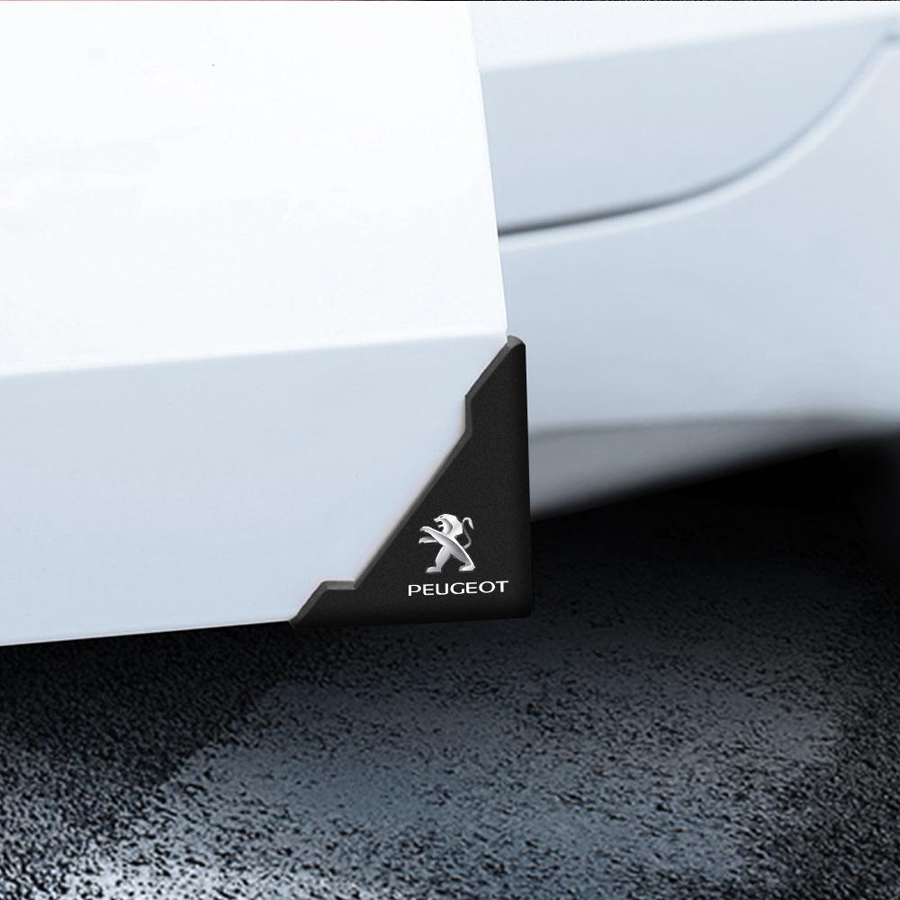 2026 Hot Car Sticker 2/4pcs Car Door Corner Protective Cover Sticker Silicone Guard Covers Auto Accessories For PEUGEOT 206 207 