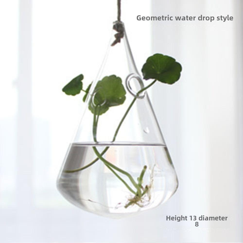 Gifts Hydroponics Hanging Glass Vase Garden Supplies Home Decoration Terrarium Container Portable Flower Plant Pots
