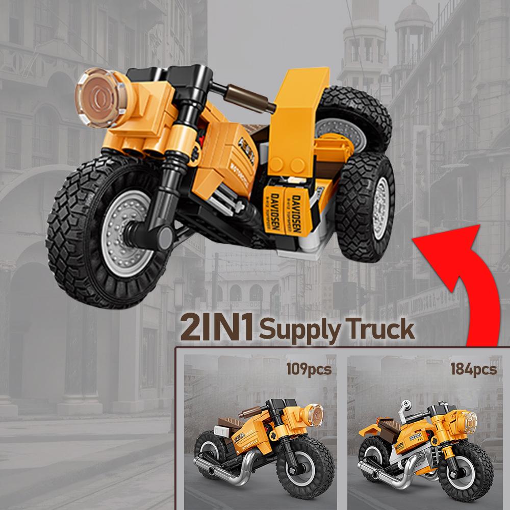 KNEW BUILT Электрический Велосипед Самокат Модель Мини Строительные Блоки Очаровательные и Образовательные Конструкторы