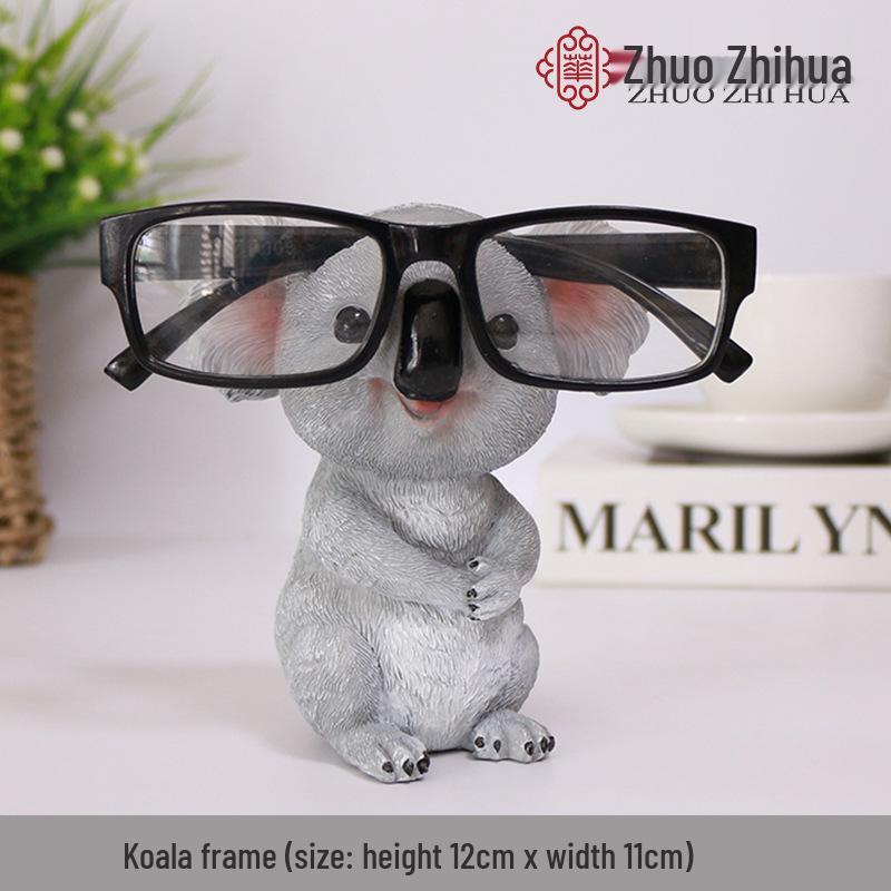 Держатель для очков и ручек Коала: Креативная полимерная фигурка животного в подарок