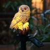 1pc Solar Lawn Light, Resin Owl Shape Landscape Light, Outdoor Waterproof LED Yard Decorative Light