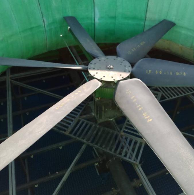 Anti-Corrosion High-Power Low-Noise Axial Ventilation Fan for Cooling Towers