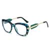 New fashionable retro color matching polygonal sunglasses ins personalized avant-garde casual versatile outdoor sunglasses