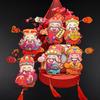 God of Wealth Refrigerator Magnet Ornament Cartoon Shape Funny Vibrant Color Hanging Ornament Spring Festival Pendant
