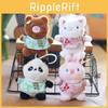 Lovable Plush Bunny Keychain Soft And Fluffy Pp Cotton Animal Bag Accessory
