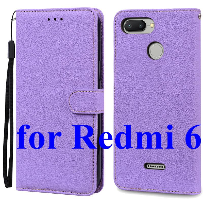 Mi 6 Case For Xiaomi Mi 6 Case Redmi 6 Leather Wallet Flip Case For Xiaomi Redmi 6 Mi6 Phone Case Redmi6 Cover Fundas Shell Bags