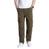 Men's Winter Fleece-Lined Cargo Pants - Warm, Casual, Elastic Waist, Plus Size, Trendy Style
