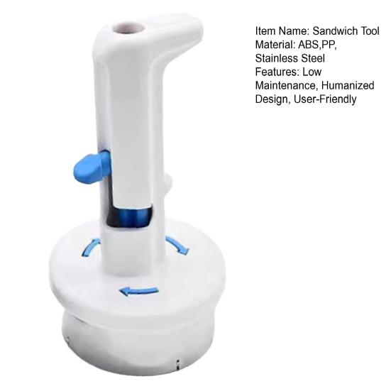 Инструмент для приготовления сэндвичей с мороженым Легкая форма-ложка для одной руки для креативного приготовления бургеров с мороженым Многофункциональный режущий инструмент для кухни, десертного магазина
