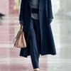 Womens Long Double-Faced Wool Blend Coat H-Line Tailored Blazer Style Office Wear Winter 2026