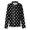 Women's Shirt Blouse Print Button Long Sleeve Casual Basic Shirt Collar Regular Top
