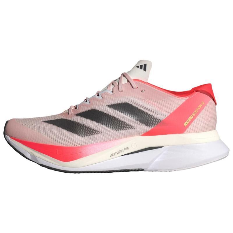 Adidas Adizero Boston 12 Sandy Pink Aurora Met Solar Red Women's Sneakers IF9218
