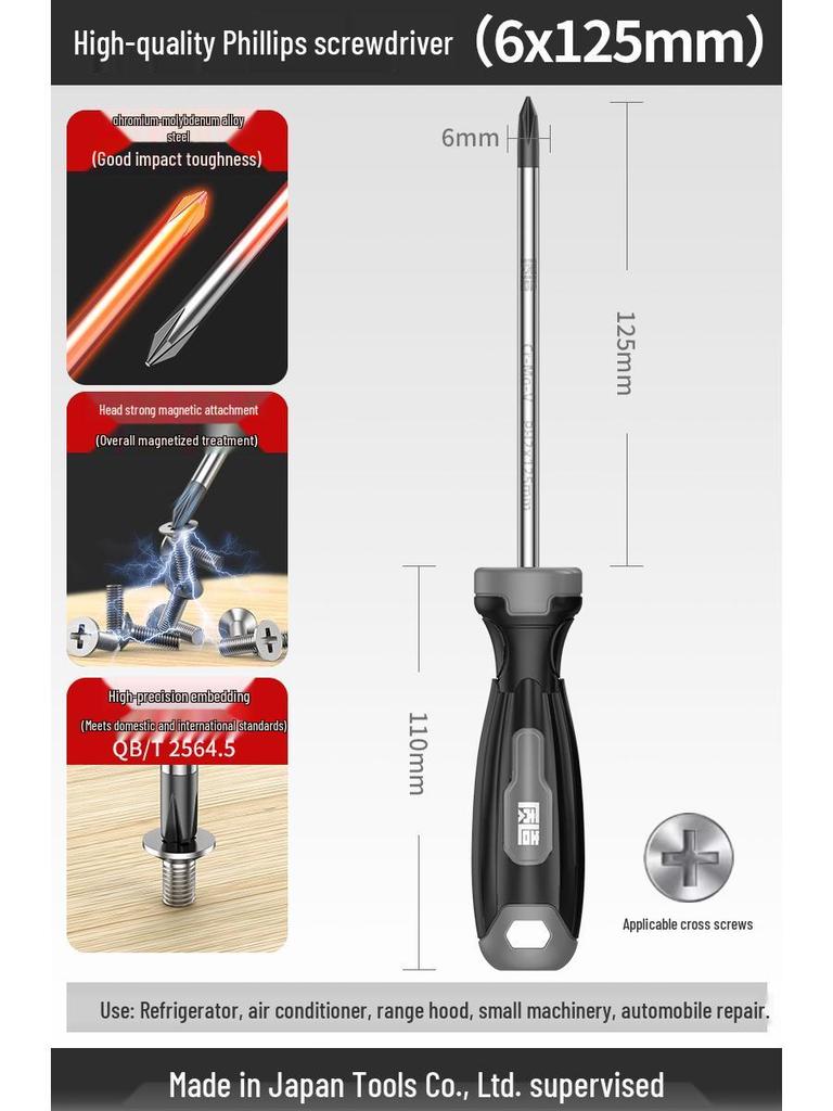 High-Quality Industrial Screwdriver Set: Phillips, Flathead, Torx, Strong Magnetic, Durable Manual Tools