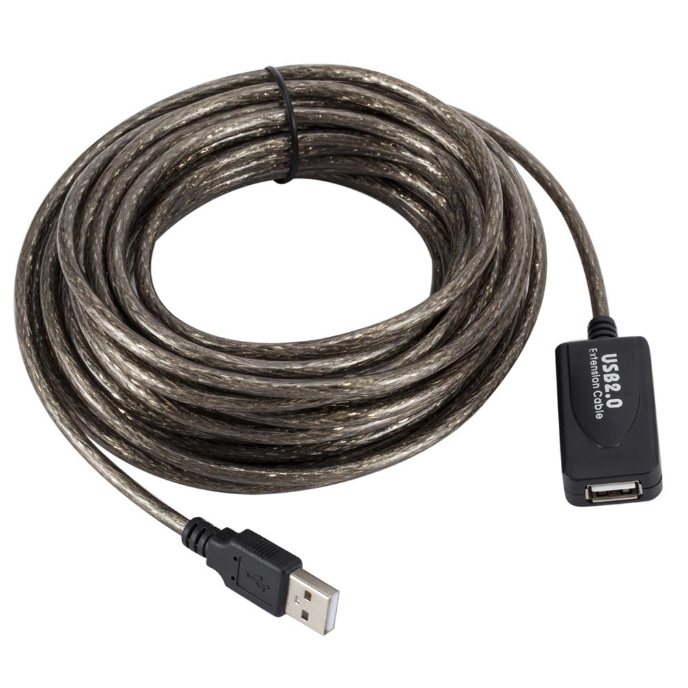 5/10/15/20m USB 2.0 Extension Cable Male To Female Active Repeater Wireless Network Card Extender Cable Cord USB Adapter