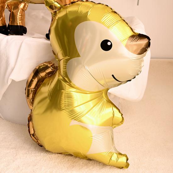 Воздушный шар из алюминиевой пленки, праздничный, без утечек, декоративный забавный воздушный шар в виде джунглей, кролика, енота, лисы, для вечеринки