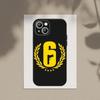 Game Rainbow S-Six S-Siege  Phone Case For Apple iPhone 15,14,13,12,11,XS,XR,X,8,7,Pro,Max,Plus,mini Silicone Black Cover