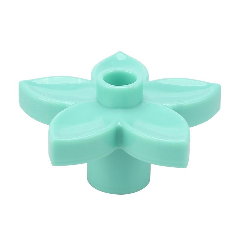 4 шт. Большой строительный блок Серия лесных растений Цветок Трава Дерево Наружное украшение Уличные аксессуары Совместимые сцены Игрушка для ребенка