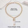 Sweet Korean version of small fresh women's necklace personalized English letter niche design collarbone chain inlaid zircon item jewelry