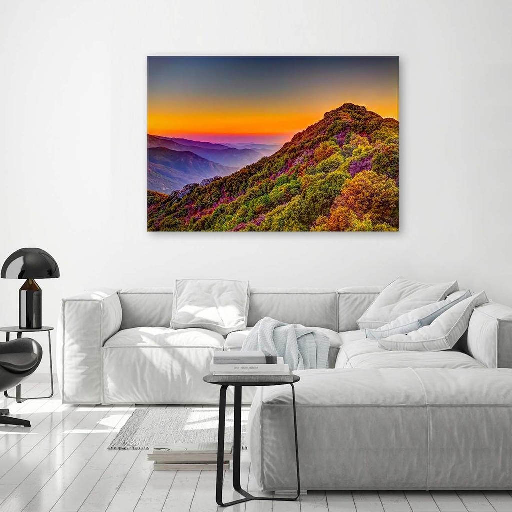 Canvas Print, Coloured Hills