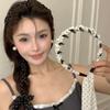 Dot Braid Hairband Thin Face Wash Hairband Vintage Teeth Headband  Women