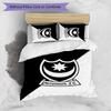 Portsmouth FC Printed 3PCS Bedding Set Breathable Duvet Cover with Pillowcases Decorative Bed Linen for Bedroom Home