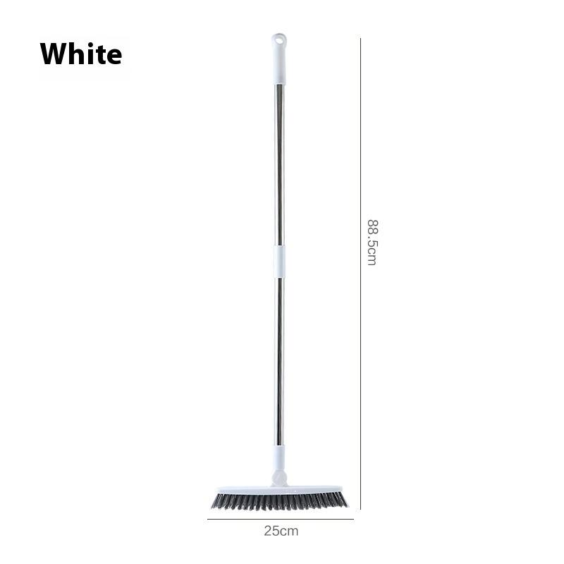 Вращающаяся щетка с длинной ручкой, жесткая щетина для пола в ванной комнате, для чистки ванн и плитки, без тупиков