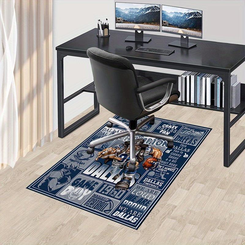 Office Carpet Dallas Football Fanatic Couch Rug, Chair Mat Protection