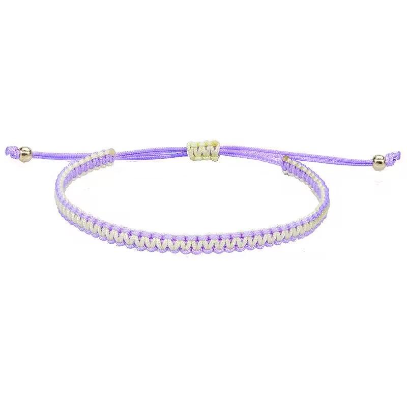 Браслеты и браслеты из плетеной веревки на удачу для женщин и мужчин, узлы ручной работы, тибетские буддийские, для дружбы, для девочек, подарок, регулируемый