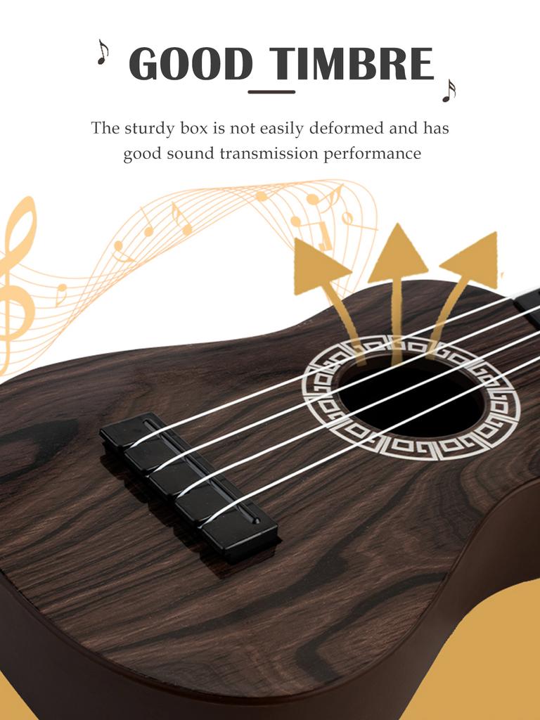 Игрушечная укулеле, классическая гитара, музыкальный инструмент, дети играют в раннем возрасте, регулируемые струны с лопастями, 2 цвета