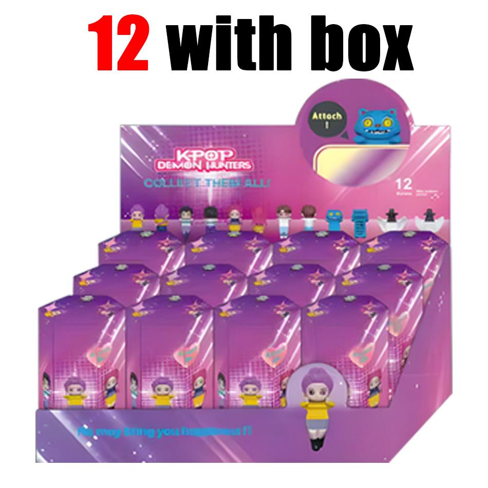 Аниме Охотники на демонов Мини-фигурки K-pop Коллекционные ПВХ Таинственная коробка Красивая декоративная кукла Модель для фанатов