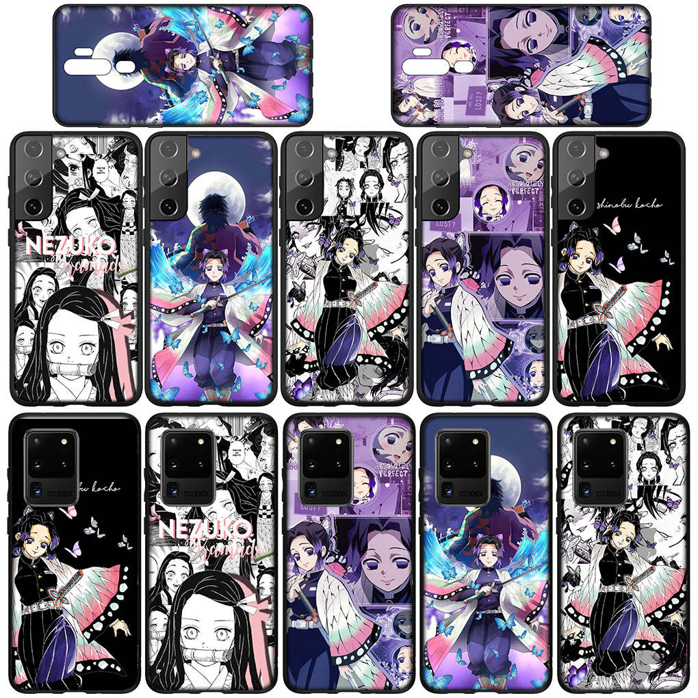 Phone Case for Samsung Galaxy S24 S23 iPhone 15 14 Xiaomi Redmi Note 13 12 11 8 10 9 Pro Max X XR OPPO A15 Huawei Kochou Shinobu Demon Slayer Cover