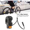 Переключатель света для электровелосипеда, 3 в 1, фара-прожектор для электровелосипеда, Вкл/Выкл, Легкий, Универсальный, Управление, Звуковой сигнал, Переключатель сигнального света для электрического