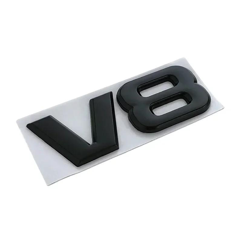 3d Metal V6 V8 Logo Rear Trunk Tailgate Fender Emblem Badge Sticker for Toyota Highlander GC1