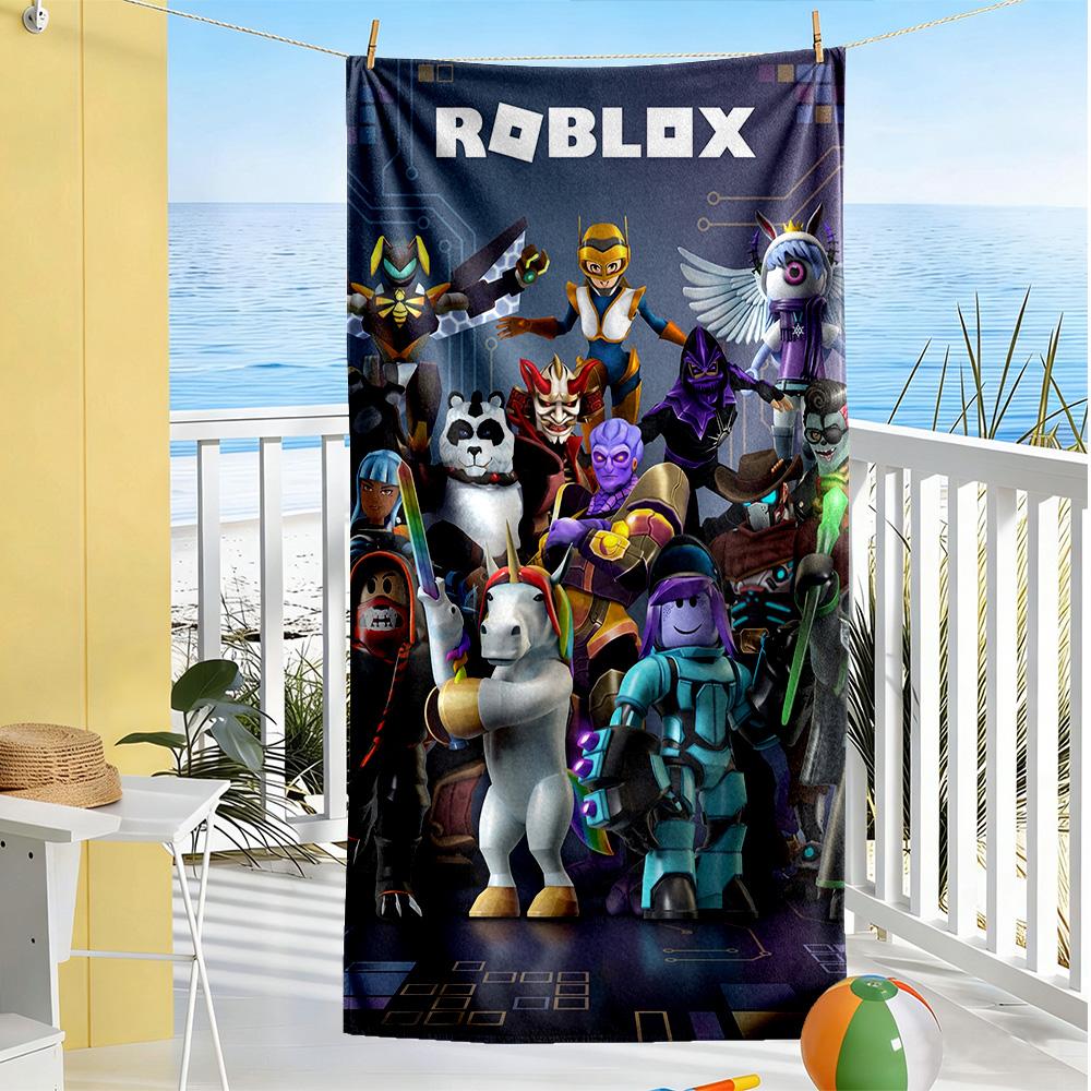 Roblox Beach Towel Soft Durable Quick-Dry Comfortable Lightweight Portable for Swimming,Beach,Camping, Travel, Beach Accessories,Gym