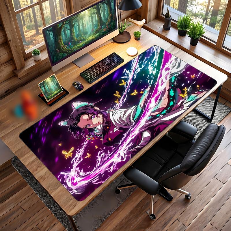 Demon Slayer Printed Mouse Pad Non-Slip Waterproof Rubber Desk Mat for Gaming Office Laptop Home Decor Gift