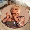 Круглый ковер nickiminaj, Ковер для гостиной, спальни, дивана, игровой комнаты, Нескользящий коврик для пола