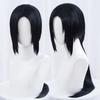 High Quality Uchiha Itachi Cosplay Wig Long Straight Black Heat Resistant Synthetic Hair Anime Cosplay Wigs + Wig Cap