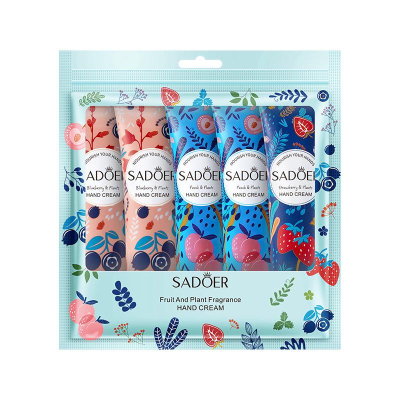 5 шт./кор. Рождественский подарок, мороженое, крем для рук, набор, 30 г, фруктовый аромат, увлажняющий, увлажняющий