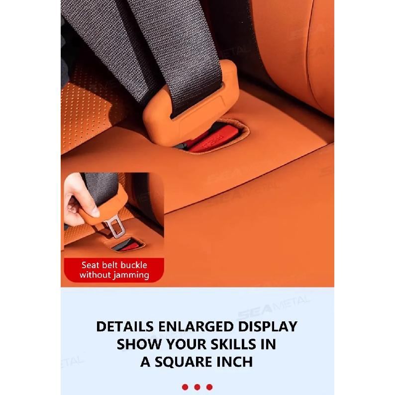 2Pcs Seat Belt Buckle Cover - Anti-Scratch Rubber Protector Clip, Universal for SUV & Sedan