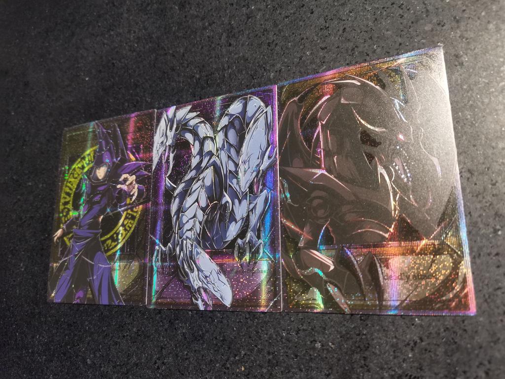 3 шт./комплект DIY Yu-Gi-Oh! Белый дракон с голубыми глазами Самоконтроль Коллекционирование Подпись Торговая Флеш-карта Аниме Мультфильм Подарок