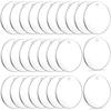 2 Inch Acrylic Blank Keychain Acrylic Clear Circle Discs Circles Keychain Blanks Discs Keyrings