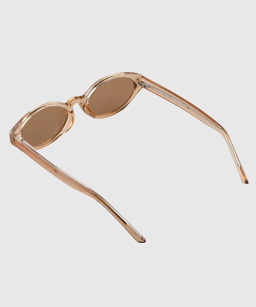 Солнцезащитные очки Tuditeo Osa Slim Oval с защитой от УФ-излучения, модные, с нейлоновыми тонированными линзами C3, коричневые