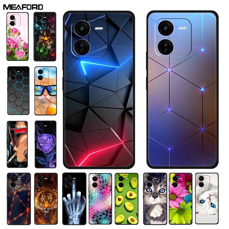 For iQOO Z9x Z9 Turbo 5G Case Luxury Fashion Soft Silicone Phone Case For iQOO Z9 Turbo 5G Cover Shockproof TPU Protector Capa
